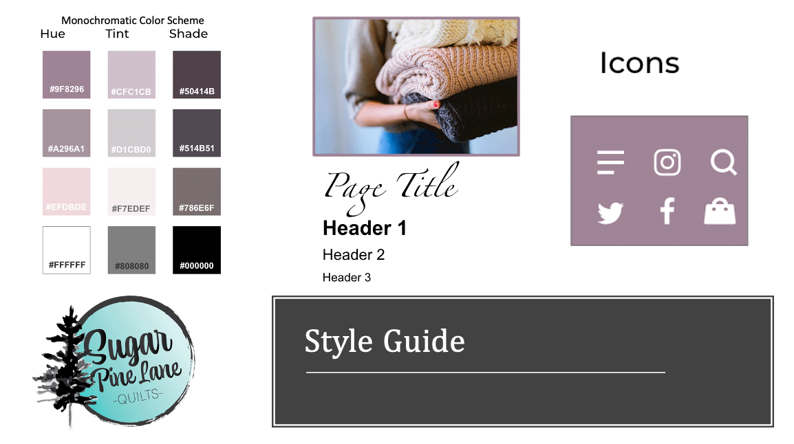 Style Guide for website